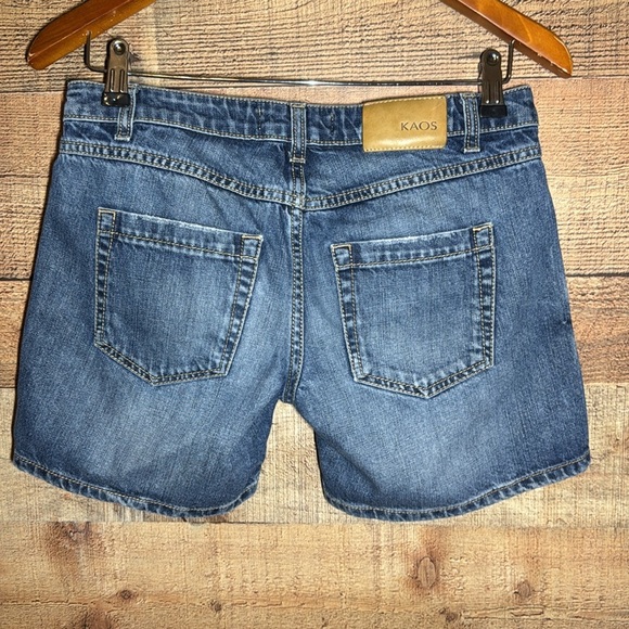 Kaos Made in Italy Distressed Denim Shorts size 26 - Picture 2 of 9